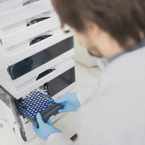 Laboratory technician working