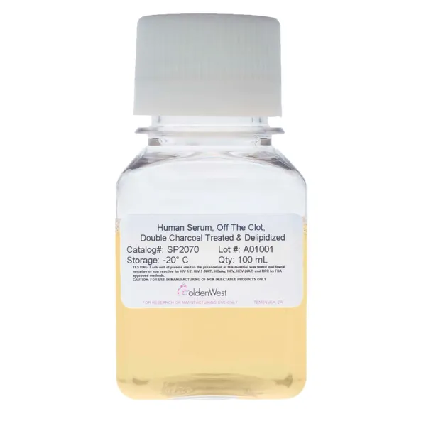SP2070: Human Serum, Off the Clot, Double Charcoal Treated & Delipidized