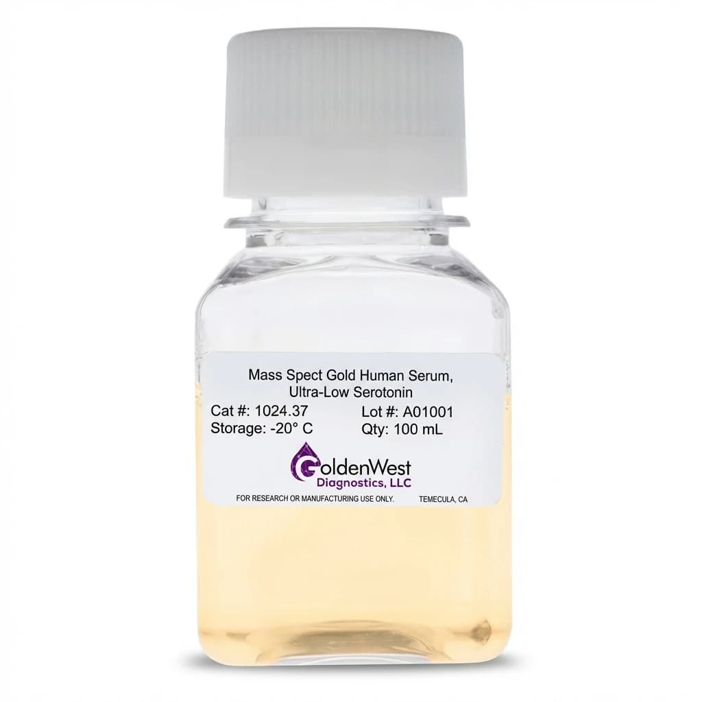 1024.37: Mass Spect Gold Human Serum, Ultra-Low Serotonin