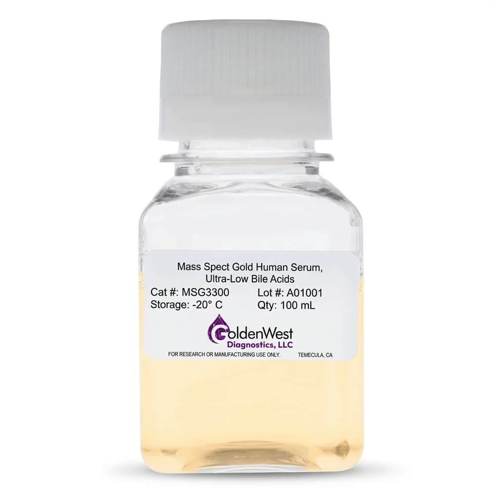 MSG3300: Mass Spect Gold Human Serum, Ultra-Low Bile Acids