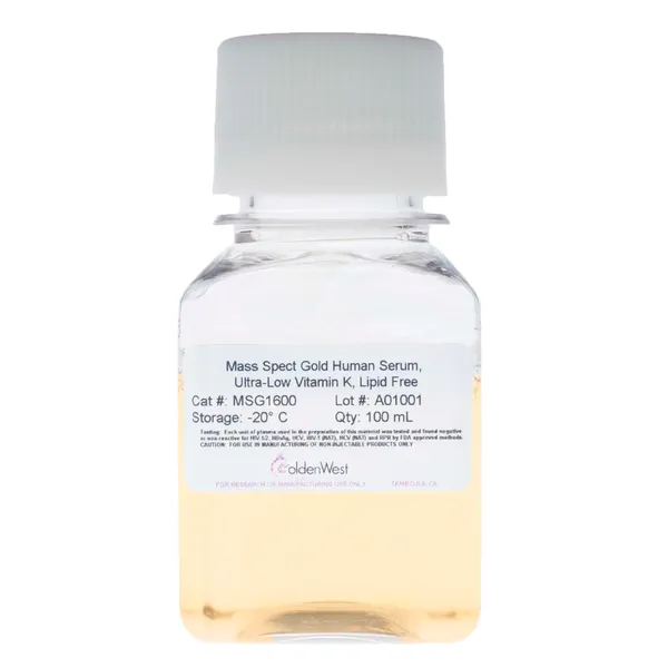 MSG1600: Mass Spect Gold Human Serum, Ultra-Low Vitamin K, Lipid Free
