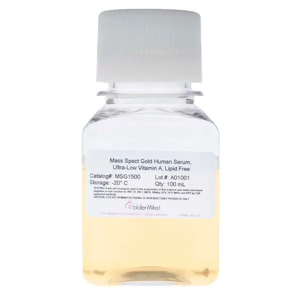 MSG1500: Mass Spect Gold Human Serum, Vitamin A Free, Lipid Free